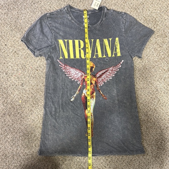 Aeropostale Nirvana In Utero Graphic Tee Shirt size XS Boyfriend fit - Picture 3 of 5